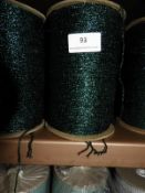 *Three Emerald Green Sparkly Thread