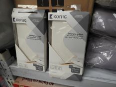 *Six Konig White Faux Leather iPhone Cases