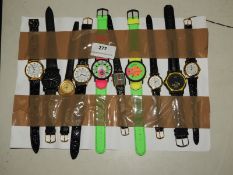 *Ten Assorted Fashion Watches (As Per Photograph)