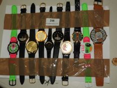 *Ten Assorted Fashion Watches (As Per Photograph)