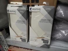 *Six Konig White Faux Leather iPhone Cases