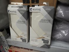 *Six Konig White Faux Leather iPhone Cases
