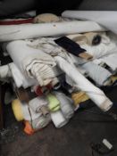 *Large Quantity of Assorted Rolls of Fabrics (Some
