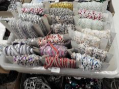 *Box of 20 Assorted Sequin & Lace Fringing & Edgin