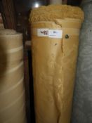 *38m Roll of Gold Self Patterned Upholstery Cloth