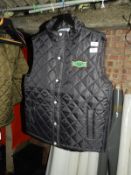 *Two Front Row & Company Quilted Black Gilets