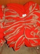 *Ten Red Cloths with Brown Edging