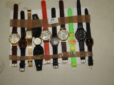 *Ten Assorted Fashion Watches (As Per Photograph)