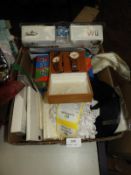 *Mixed Box of Items Including Air Horns, Wii Games