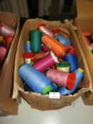 *40 Assorted Cones of Mixed Coloured Threads