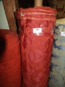 *30m Roll of Red Self Pattern Upholstery Cloth