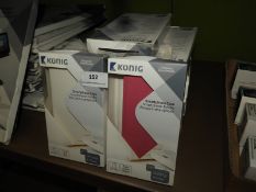 *Fifteen White & Pink Faux Leather Smartphone Case