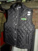 *Two Front Row & Company Quilted Black Gilets