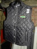 *Two Front Row & Company Quilted Black Gilets