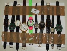 *Ten Assorted Fashion Watches (As Per Photograph)