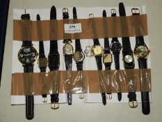 *Ten Assorted Fashion Watches (As Per Photograph)