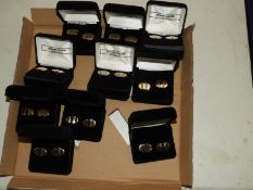 *Ten Pairs Pierre Cardin Gents Cufflinks