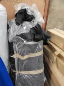 *Roll of Black Quilted Fabric