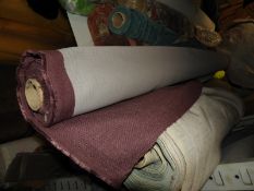 *Roll of Burgundy Upholstery Fabric