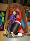 *40 Assorted Cones of Mixed Coloured Threads