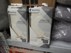 *Six Konig White Faux Leather iPhone Cases