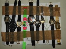 *Ten Assorted Fashion Watches (As Per Photograph)