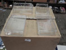 *Box of 30 Clear Plastic Lidded Boxes 174x115x41cm
