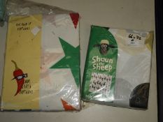 *Pair of Shaun The Sheep Curtains 66x72 and Pair o