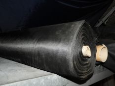 *5 Rolls Containing ~50m of Black Fabric