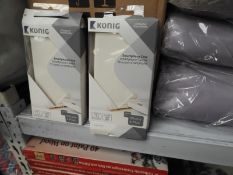 *Six Konig White Faux Leather iPhone Cases