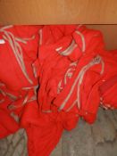 *Ten Red Cloths with Brown Edging