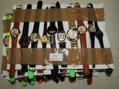 *Ten Assorted Fashion Watches (As Per Photograph)