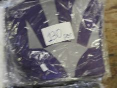 *130 Purple & Silver Chair Covers