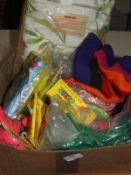 *Box of PVC Inflatable Bags, Socks, etc.