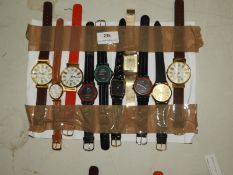 *Ten Assorted Fashion Watches (As Per Photograph)