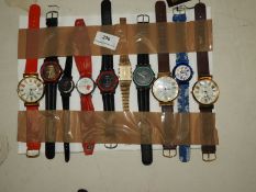 *Ten Assorted Fashion Watches (As Per Photograph)