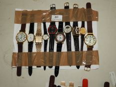 *Ten Assorted Fashion Watches (As Per Photograph)