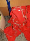 *Ten Red Cloths with Brown Edging