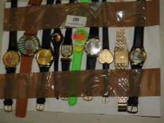 *Ten Assorted Fashion Watches (As Per Photograph)