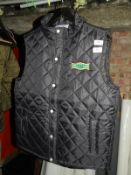 *Two Front Row & Company Quilted Black Gilets