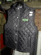 *Two Front Row & Company Quilted Black Gilets