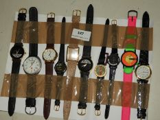 *Ten Assorted Fashion Watches (As Per Photograph)