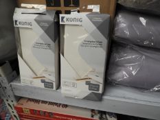 *Six Konig White Faux Leather iPhone Cases