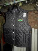 *Two Front Row & Company Quilted Black Gilets