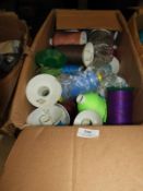 *40 Assorted Cones of Mixed Coloured Threads