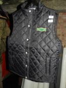 *Two Front Row & Company Quilted Black Gilets