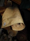 *Roll of Gold Self Patterned Upholstery Fabric