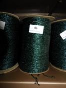 *Three Emerald Green Sparkly Thread