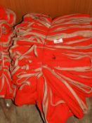 *Ten Red Cloths with Brown Edging