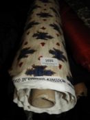 *Roll of Patterned Upholstery Fabric